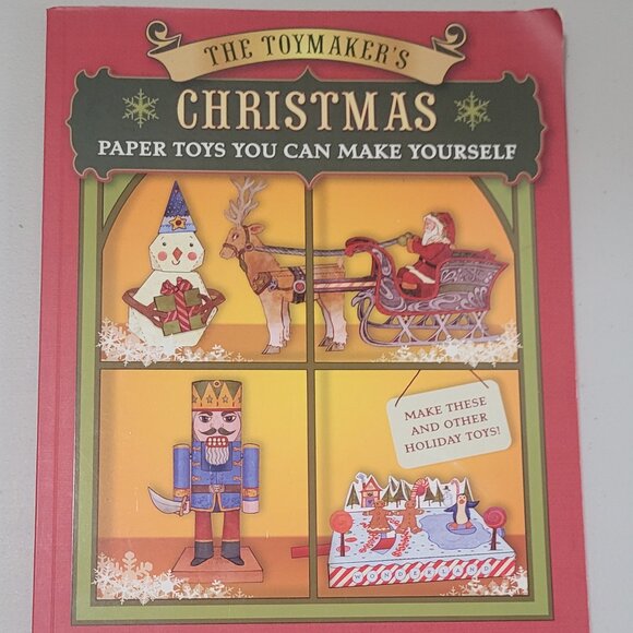THE TOYMAKER'S CHRISTMAS: Paper Toys You Can Make Yourself By Marilyn S. Waters - Picture 1 of 8